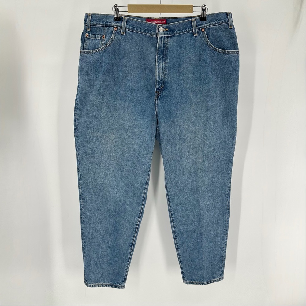 VTG Levi’s Jeans Womens Sz 24 plus 550 Relaxed Fit Blue Tapered Leg High Waist